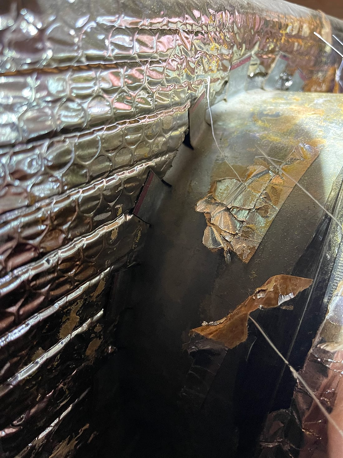 Progressive Heating & Air Repair findings — Worn parts, photographed